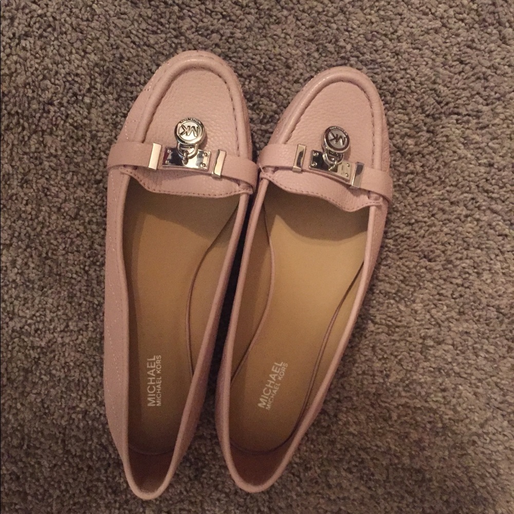 Michael Kors rose pink flats